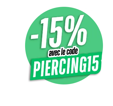 Boîte de 10 pcs de Labret Titane Interne Stérile à Cristal Blanc | Itc