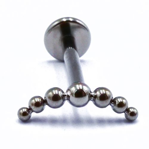 Labret Titane Interne Stérile motif Arc de Billes | Itc