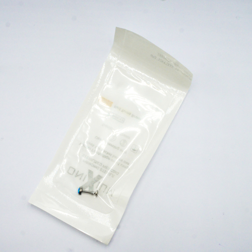Labret Titane Interne Stérile motif Ovale Strass Bleu | Itc