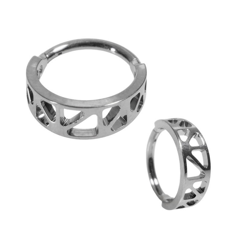 Anneau charnière titane 1.2x10 sculpté | iTC