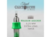 Magnum Arrondi (RM) - Ø 0,25 mm - Xlong Taper | Cartouche de tatouage Travel