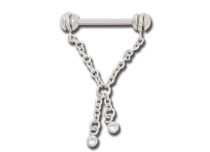 Bijou de téton acier cristal SWAROVSKI®