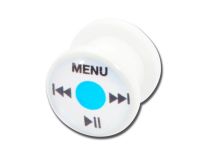 Plug acrylique épaulé blanc télécommande