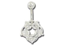 Banane acier fantaisie 1,6x10 fleur de cristal