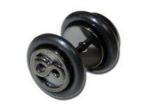 Faux plug acier noir 1.2x8mm infini