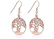 Bijoux d'oreille pendentif Arbre de vie