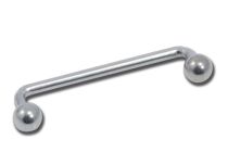 Barbell surface titane stérile 1,2mm ou 1,6mm angle 90° boules 4mm.