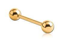 Barbell Titane Pvd Gold Stérile, 1.2 ou 1.6 mm