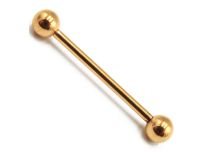 Barbell Titane PVD GOLD Interne Stérile, 1.6mm boule de 4 ou 5