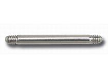 Barre droite acier sans boule en lot de 10