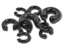 Lot de 10 Fer à cheval silicone noir boules et pointes