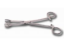 Pince clamp Inox rond ouvert 7.5x12.5mm long.18cm