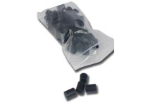 Bouchons  polymère noir - Dim: 18x12 mm en lot de 50 pièces