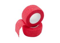 Bande protection manchon, auto-adhésive rouge 2,5cm x 4.50m