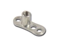 Piercing surface titane base curved