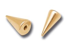 Pointe acier doré or fin 1.2x7 mm base 3