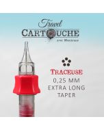 Traceuse (RL) - Ø 0,25 mm - Xlong Taper | Cartouche de tatouage Travel
