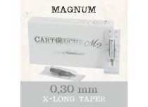 Cartouches de tatouage M2 Magnum (M1) - Ø 0.30 mm - XLong Taper | Itc.