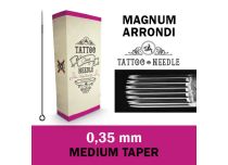 Aiguilles Round Magnum (RM) stérile 0,35 mm - Medium Taper | Tattoo Needle