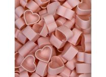 Caps Naturels Biodégradables coeur pastel rose x100 pcs | CRAZY CUP