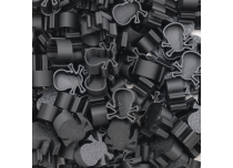 Caps Naturels Biodégradables crane avec os noir matte x100 pcs | CRAZY CUP