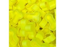 Caps Naturels Biodégradables grand zizi jaune fluo x100 pcs | CRAZY CUP