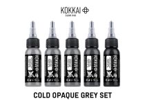 Set d'encre de Tatouage -Stérile - Cold Opaque Gray Set - 5 couleurs | KOKKAI SU