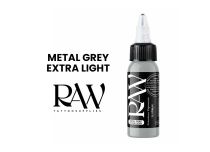 Encre de Tatouage RAW Platinum, st&eacute;rile, coloris : Metal Grey Extra Light