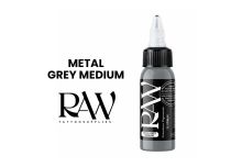 Encre de Tatouage RAW Platinum, st&eacute;rile, coloris : Metal Grey Medium