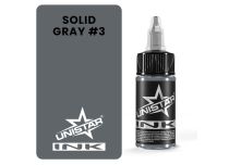 Encre de Tatouage - Stérile - SOLID GRAY #3 | UNISTAR COLORS™ Ink