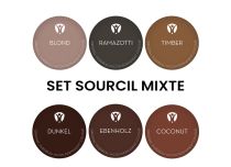 Pigments pour Maquillage Permanent PUREBEAU stériles 10ml - Set Sourcil Mix - 6