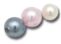 Lot de 5 Boules Acrylique Imitation Perle |Itc