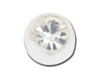 Lot de 5 Boules Acrylique Imitation Perle Cristal Blanc | Itc