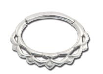 Anneau Acier Charnière Losange pour Daith ou Septum| Itc