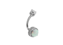 Micro banane Rook Titane 1.2X7 strass boule