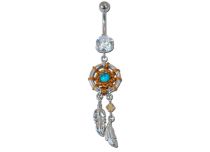 Banane Acier Fantaisie Cristal Blanc motif Attrape Rêves | Itc