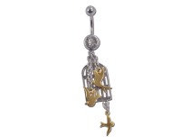 Banane Acier motif Oiseaux Noirs | Itc