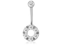 Banane motif Couronne de Strass Blanc | Itc