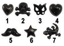 Accessoire Acier Noir vis à motif | Itc