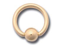Anneau à Boule 4 mm Or 750 milièmes | Itc