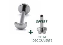 Labret Titane Interne Stérile motif Croissant de Lune | Itc