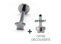 Labret Titane Interne Stérile motif Étoile | Itc