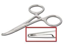 Pince clamp Inox spécial labret longueur 12 cm