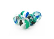 Lot de 5 Boules Acrylique Vagues N°1 |Itc