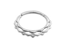 Anneau Acier Charnière Losange pour Daith ou Septum| Itc