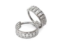 Anneau charnière titane 1.2x10 multistrass carré