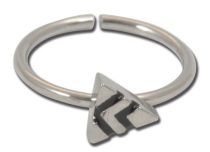 Anneau Acier Flexible motif Triangle | Itc