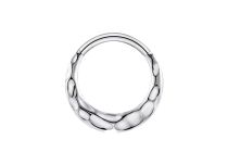 anneau titane motif vague 1.2x8