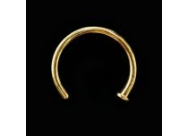 Anneau Acier Doré Ouvert | Itc