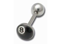 Barbell Acier Disque 8 mm motif Boule de Billard | Itc